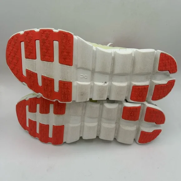 ON Cloud Women’s 11 Cloudflow 4 White Hay Orange  Running Sneaker Tennis Shoes - Picture 10 of 12